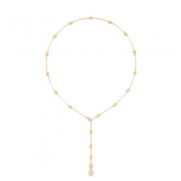 Marco Bicego Siviglia 18K Yellow Gold Lariat Necklace With Diamonds