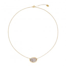 Marco Bicego Lunaria 18K Yellow & White Gold Alta Collection Diamond Pendant