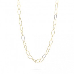 Marrakech Onde Gold And Diamond Long Link Necklace