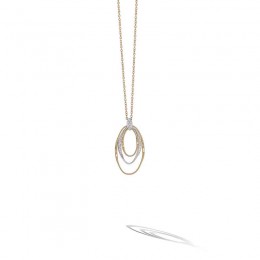 Marrakech Onde Gold and Diamond Pendant Necklace