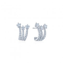 Starry Night Meteor Earrings with Diamonds