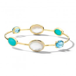 IPPOLITA Rock Candy® 6-stone Bangle  in Cascata Color Palette