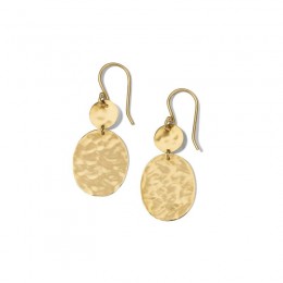 IPPOLITA Classico Crinkle Snowman Drop Earrings in 18K Gold