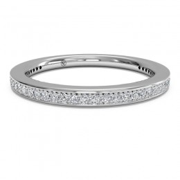 Ritani Micropave Diamond Eternity Wedding Ring