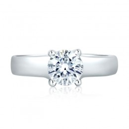 Platinum Classic Prong Set Solitaire Engagement Ring