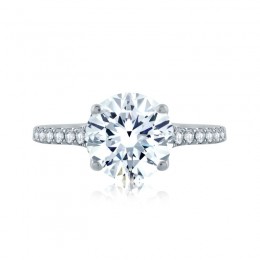 18K White Gold  Engagement Ring