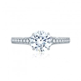 18K White Gold  Engagement Ring