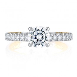 18K White Gold  Engagement Ring