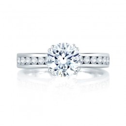 18K White Gold  Engagement Ring