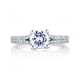 18K White Gold  Engagement Ring