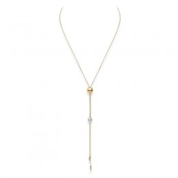 Mikimoto Pearls in Motion Akoya and Golden South Sea pendant