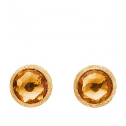 Marco Bicego Jaipur 18K Yellow Gold Stud Earrings With Citine Quartz