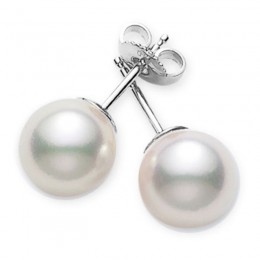 Mikimoto 8mm Akoya Cultured Pearl Stud Earrings