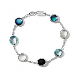 IPPOLITA 7-Stone Chain Bracelet in Sterling Silver