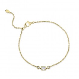 0.30Ct Diamond Emerald Bolo Bracelet