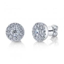 Diamond Cluster Earrings