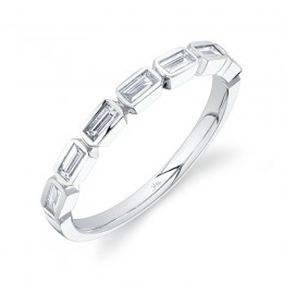 Diamond Baguette Stackable Band