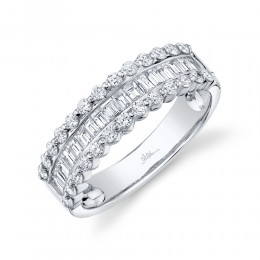 0.93Ct Diamond Baguette Band