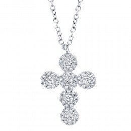 0.25Ct Diamond Cross Necklace