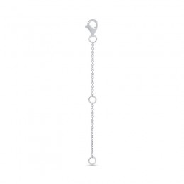14K White Gold Jump-Ring Extender With Lobster Lock