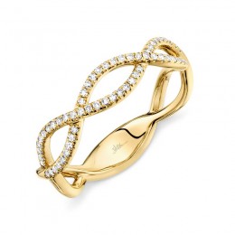 0.19ct 14k Yellow Gold Diamond Lady
