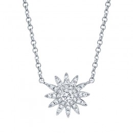 0.15ct 14k White Gold Diamond Necklace