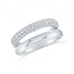 0.77Ct Diamond Pave Ring