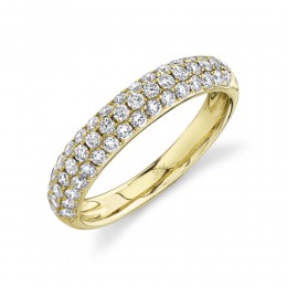 0.81Ct Diamond Pave Band