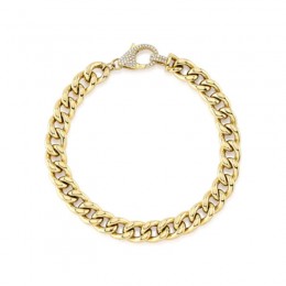 Diamond Bracelet 1/4 Ct Tw Round 14K Yellow Gold 7