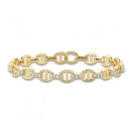 Shy Creation 14K Yellow Gold Diamond Bracelet