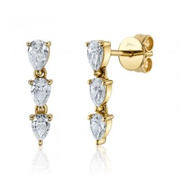 Diamond Pear Earring