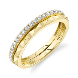 0.26Ct 14K Yellow God Diamond Band