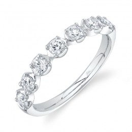 14K White Gold Band Style Ring