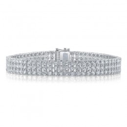 14K White Gold Diamond Tennis Bracelet