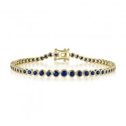 Blue Sapphire Tennis Bracelet