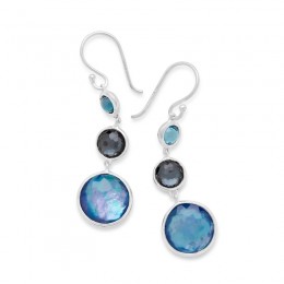 IPPOLITA Sterling Silver Three Stone Drop Earrings