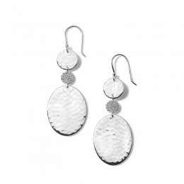 IPPOLITA Stardust Three Drop Disk Earring with Diamonds