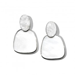 IPPOLITA Sterling Silver Crinkle Oval Drop Earrings