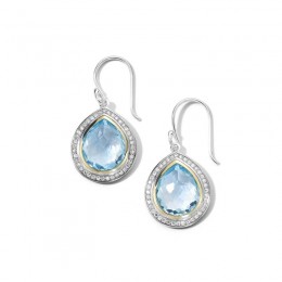 IPPOLITA Chimera Rock Candy® Blue Topaz Diamond Teardrop Earrings