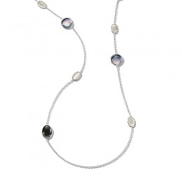 IPPOLITA 8-Stone Long Necklace in Sterling Silver