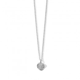 IPPOLITA Mini Flower Pendant Necklace in Sterling Silver with Diamonds