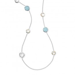 IPPOLITA Sterling Silver Multi Stone Station Necklace
