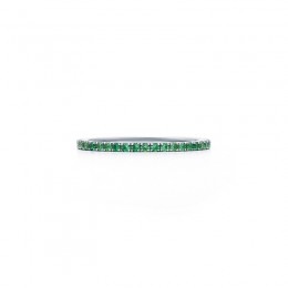 Kwiat Stackable Slim Ring With Tsavorites