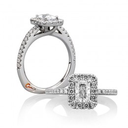 18K White Gold  Engagement Ring