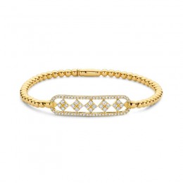 Hulchi Belluni Diamond Stretch Bracelet Set, 18K Yellow Gold