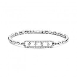Hulchi Belluni Diamond Stretch Bracelet Set, 18K White Gold