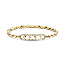 Hulchi Belluni Diamond Stretch Bracelet Set, 18K Yellow Gold