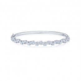 American Beauty Bangle With Marquise And Pear Diamonds