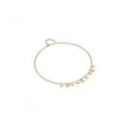 Marco Bicego Jaipur 8K Yellow Gold Engraved and Polished Charm Half-Collar Necklace