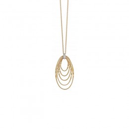 Marrakech Onde Yellow Gold Concentric Large Pendant